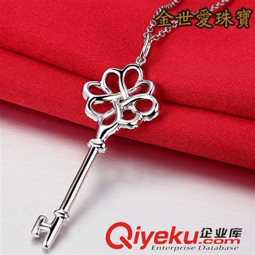 項鏈區 熱銷S925純銀鍍鉑金項鏈女 中國節項鏈復古長款飾品 網絡代理加盟原始圖片2