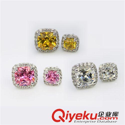 耳釘區 新年好禮品 zp仿真鉆石耳釘 純銀鍍鉑金雪花耳釘飾品 代理加盟