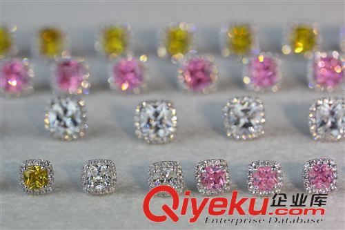 耳釘區 明星同款飾品 歐美爆款 s925銀飾 gd耳飾女 滿鉆彩鉆耳釘批發原始圖片3