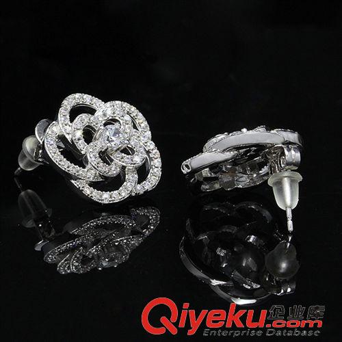 耳釘區(qū) 新款千花s925純銀項鏈耳釘 歐美風花花公子gd銀飾 廠家批發(fā)代理原始圖片2