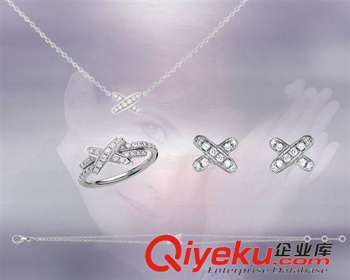 手鏈手鐲區 熱銷巴黎【X】字系列 s925純銀飾品套裝 深圳廠家批發 代理加盟原始圖片2