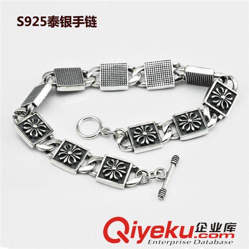 1月份新品（持續(xù)更新中） 泰銀手鏈 男款原創(chuàng)手工S925純銀飾品 歐美復(fù)古霸氣男士手鏈 批發(fā)