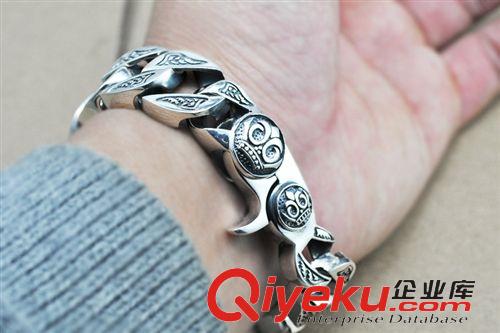 1月份新品（持續(xù)更新中） 泰銀手鏈 男款原創(chuàng)手工S925純銀飾品 歐美復(fù)古霸氣男士手鏈 批發(fā)原始圖片3