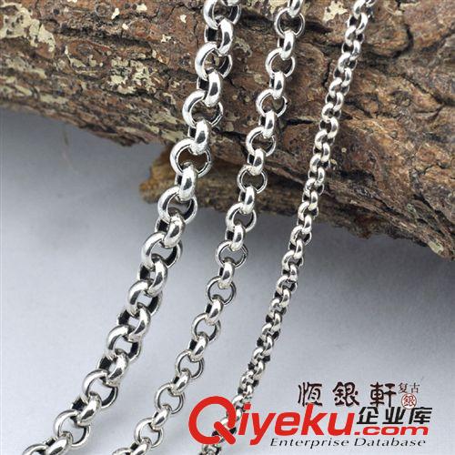 配件區(qū) 毛衣鏈 純銀項(xiàng)鏈女 S925手工珍珠鏈 環(huán)套環(huán)鏈女銀飾男 鎖骨鏈批發(fā)