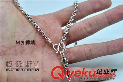 配件區(qū) 毛衣鏈 純銀項(xiàng)鏈女 S925手工珍珠鏈 環(huán)套環(huán)鏈女銀飾男 鎖骨鏈批發(fā)