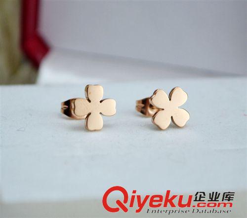 鈦鋼玫瑰金耳環(huán)  磨砂玫瑰金耳環(huán)玫瑰金鈦鋼鍍 18K 耳釘 玫瑰金