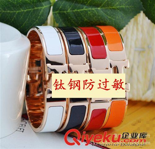 鈦鋼玫瑰金手鐲 廠家批發想你同款手環磨砂有鉆玫瑰金手環 k18玫瑰金手鐲玫瑰金