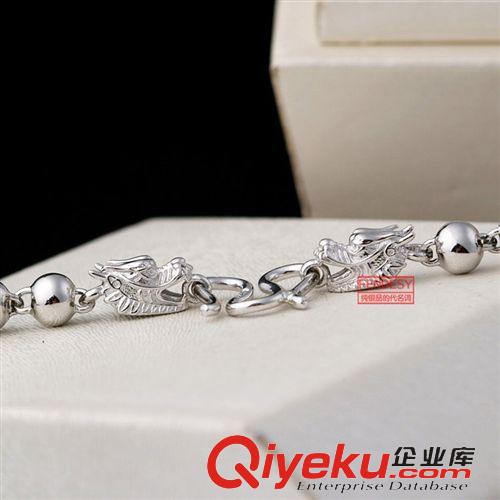 男士專區(qū) 925純銀 男士項(xiàng)鏈 韓版時(shí)尚霸氣龍頭項(xiàng)鏈 馬到成功純銀項(xiàng)鏈銀鏈子原始圖片3