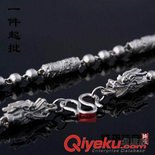 男士專區(qū) 925純銀 男士項(xiàng)鏈 韓版時(shí)尚霸氣龍頭項(xiàng)鏈 馬到成功純銀項(xiàng)鏈銀鏈子