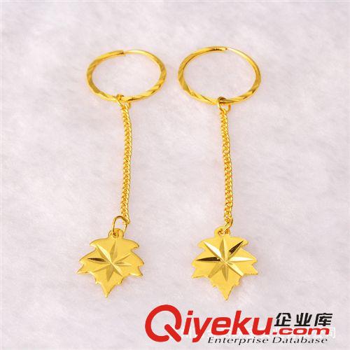 12月新款 24K鍍金首飾 24K鍍金耳墜 久不掉色 展銷會金店同款 創業地攤貨源