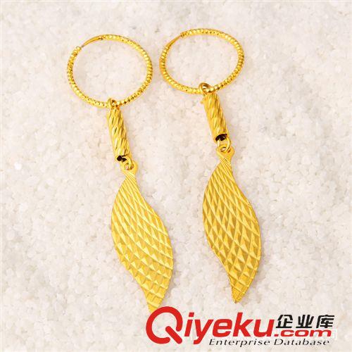 12月新款 24K鍍金首飾 24K鍍金耳墜 久不掉色 展銷會熱銷貨源 金店同款飾品原始圖片2