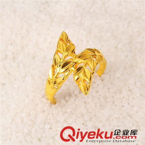 11月新款 24K鍍金首飾 24K鍍金戒指 久不褪色 仿真金地攤飾品 韓版女士時尚