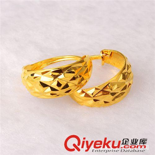 11月新款 24K鍍金首飾 24K鍍金耳環(huán) 久不掉色 黃銅鍍金 地攤貨源 沙金飾品原始圖片2