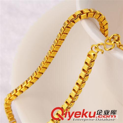 11月新款 24K鍍金首飾 24K鍍金項(xiàng)鏈 久不褪色 真空電鍍 韓版地?cái)?gd飾品原始圖片3