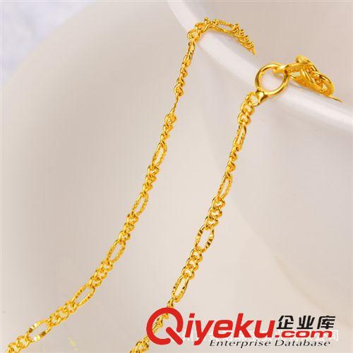 24K鍍金項(xiàng)鏈 24K鍍金首飾 24K鍍金項(xiàng)鏈 久不退色 黃銅鍍金飾品 不過敏廠家直銷原始圖片3