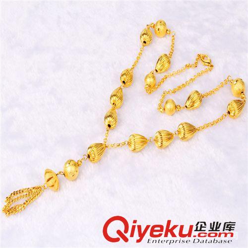 24K鍍金項(xiàng)鏈 24K鍍金首飾 24K鍍金項(xiàng)鏈 千足金 持久不掉色 沙金飾品 真空電鍍?cè)紙D片2