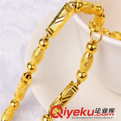 24K鍍金項鏈 缺貨勿拍 24K鍍金首飾 24K鍍金項鏈 久不褪色 時尚g(shù)d 歐美飾品原始圖片3