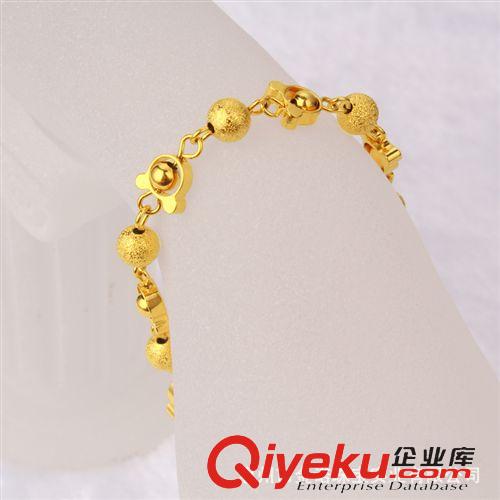 24K鍍金手鏈 24K鍍金首飾 千足金手鏈 展銷會熱銷 外貿黃金飾品 地攤貨源批發