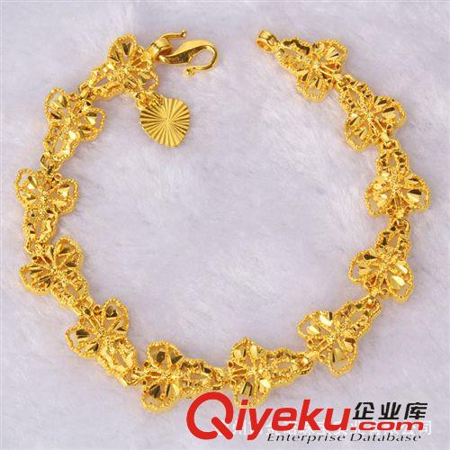 24K鍍金手鏈 24K鍍金首飾 千足金手鏈 久不掉色 黃銅鍍金 仿真飾品 廠家直銷原始圖片3