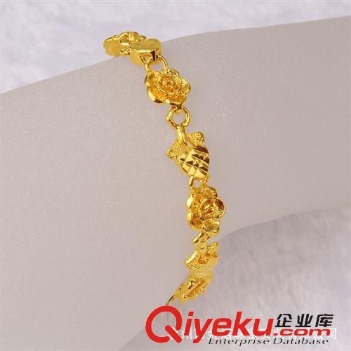 24K鍍金手鏈 24K鍍金首飾 24K鍍金手鏈 久不退色 黃銅鍍金 真空電鍍 2014新款