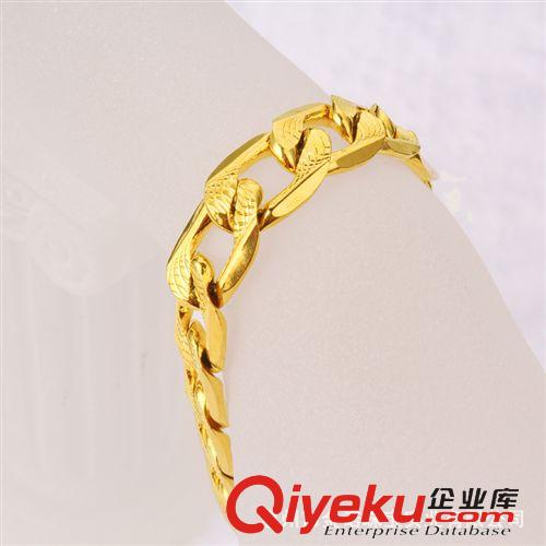 24K鍍金手鏈 24K鍍金首飾 24K鍍金手鏈 久不退色 黃銅鍍金 真空電鍍 2014新款原始圖片3