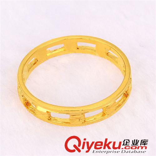 24K鍍金戒指 24K鍍金首飾 24K鍍金戒指 持久不褪色 gd時(shí)尚新款 女士鍍金指環(huán)原始圖片2