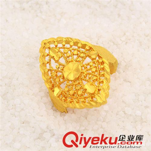 24K鍍金戒指 24K鍍金首飾 24K鍍金戒指 久不掉色 真空電鍍 仿金飾品 廠家直銷原始圖片3