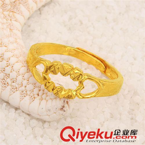 24K鍍金戒指 24K鍍金首飾 24K鍍金戒指 久不褪色 仿真金地攤飾品 男士gd新款