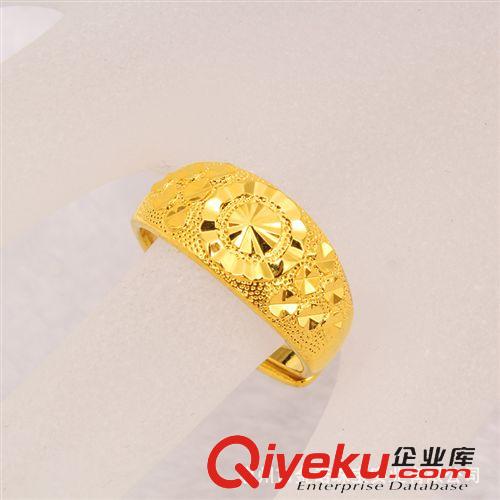 24K鍍金戒指 24K鍍金首飾 24K鍍金戒指 持久不褪色 地?cái)偵辰痫椘?女士時(shí)尚新款原始圖片3