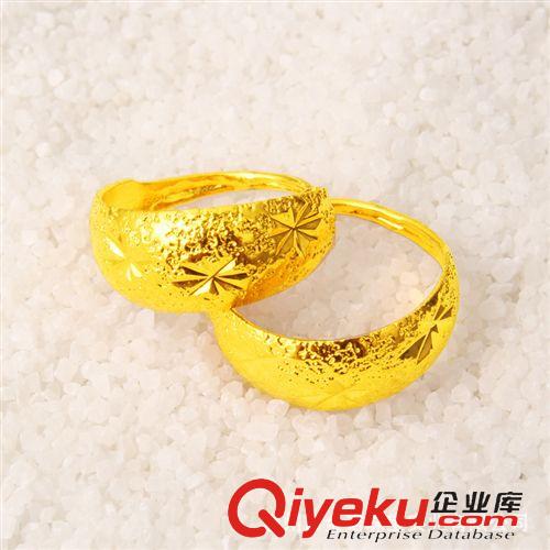 24K鍍金戒指 24K鍍金首飾 24K鍍金戒指 久不掉色 男士時(shí)尚 福字新款 廠家直銷