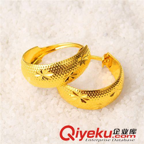 24K鍍金耳飾 24K鍍金首飾 24K鍍金耳環(huán) 久不褪色 跑江湖 地?cái)傌浽?仿真金飾品