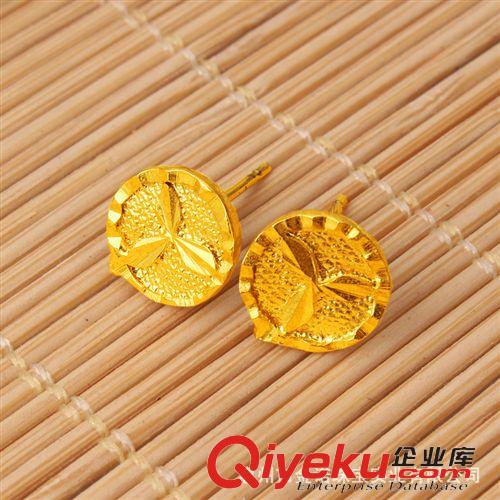 24K鍍金耳丁 24K鍍金首飾 24K鍍金耳釘 久不掉色 跑江湖熱銷 鍍黃金金地攤貨源