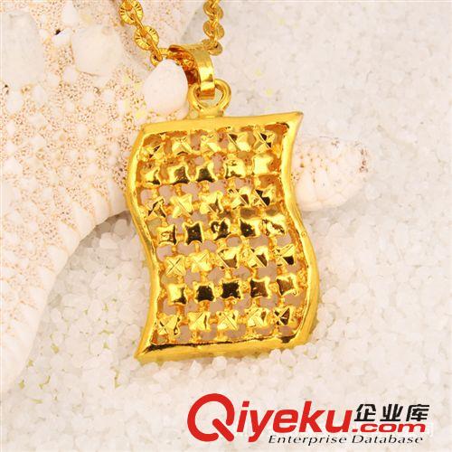24K鍍金吊墜 24K鍍金首飾 24K鍍金吊墜 久不掉色 真空電鍍 地攤飾品 純銅鍍金原始圖片2