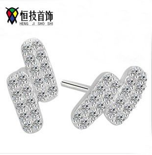 S925純銀 — 耳飾 情人節(jié)禮物  925純銀 飾品 耳飾 生日禮物 愛的創(chuàng)可貼耳釘原始圖片2