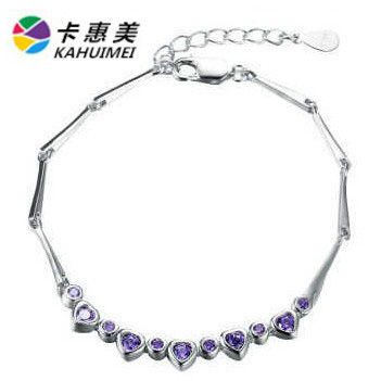 S925純銀 — 腕飾 情人節(jié)禮物 925純銀手鏈 女士時(shí)尚 竹節(jié)手鏈 首飾品 生日禮物