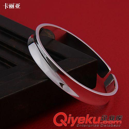 手鐲 海豐梅隴飾品批發 時尚韓版銀手鐲 新款凹面手鐲手環廠家直銷