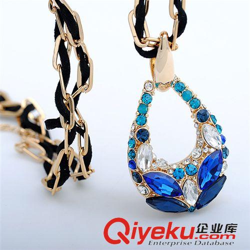 毛衣鏈 韓版項(xiàng)鏈麥穗歐美時(shí)尚長(zhǎng)款毛衣鏈批發(fā) 韓版復(fù)古gd水晶毛衣鏈原始圖片3