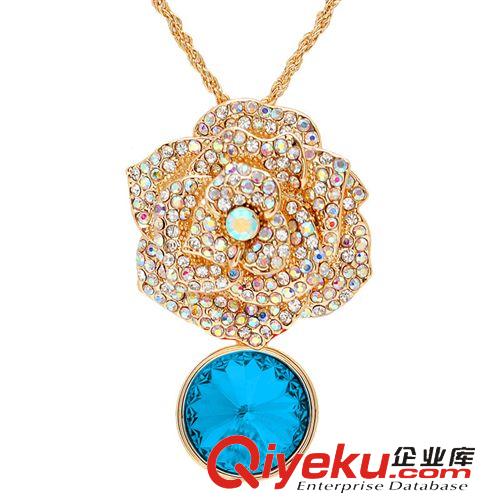 毛衣鏈 新款小象毛衣鏈   保色飾品水晶元素毛衣鏈