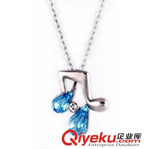 項鏈 奧地利時尚水晶項鏈 gd復(fù)古歐美永恒愛戀 義烏飾品 情侶項鏈