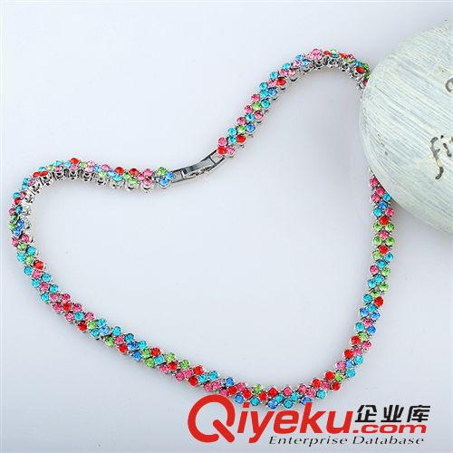 項鏈 歐美gd項飾品批發 批發韓國時尚吊墜幾何水晶項鏈新款-羅馬項鏈原始圖片3