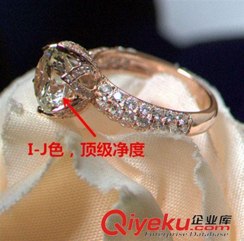 戒指 鉆戒仿真六爪鉆石情侶戒指結(jié)婚對戒女士純銀經(jīng)典zp鉆戒子