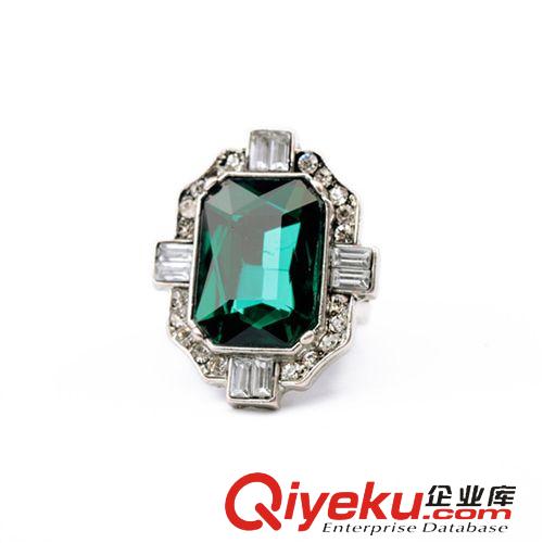 戒指 指環(huán) 小額混批 青島歐美時尚飾品批發(fā) 新款鉆個性流蘇雙指戒指指環(huán)