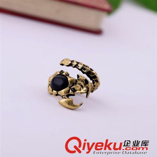 戒指 指環(huán) 小額混批 青島歐美流行飾品批發(fā) 新款復(fù)古個(gè)性蝎子女戒指指環(huán)原始圖片2