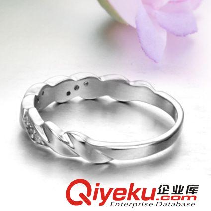 鉆石鑲嵌類外貿(mào)首飾 飾品批發(fā) 外貿(mào)首飾 時尚個性 韓版首飾 水鉆 鍍白金男士戒指DJ911原始圖片2