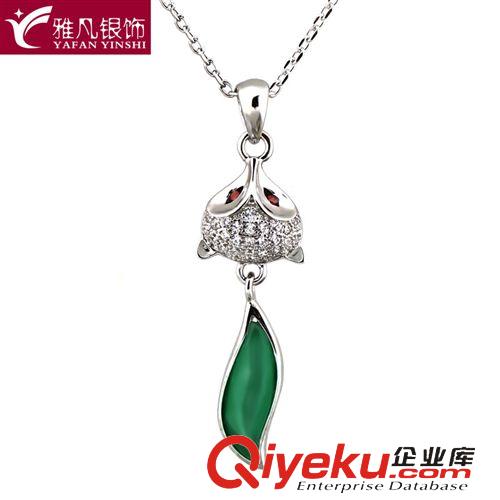 秋冬新品發(fā)布 雅凡銀飾  S925純銀飾品 狐貍項鏈 廠價批發(fā)  毛衣鏈潮流飾品