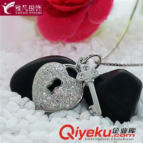秋冬新品發(fā)布 雅凡銀飾 S925純銀項鏈批發(fā) 愛心項鏈吊墜 韓國韓版飾品