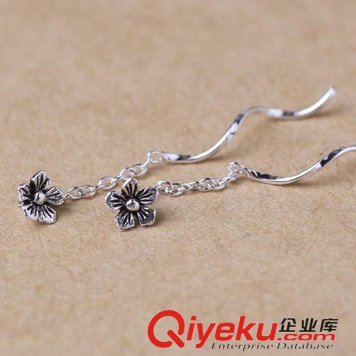 10月份新款更新 925純銀耳環(huán)批發(fā) 泰國進口 清邁設(shè)計 手工花朵耳環(huán) 馬蹄花蕾正品
