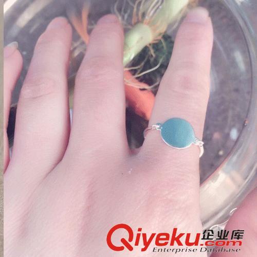 10月份新款更新 s925純銀戒指批發(fā) 女士單戒 圓片時(shí)尚大牌戒 李孝利同款明星款大原始圖片3
