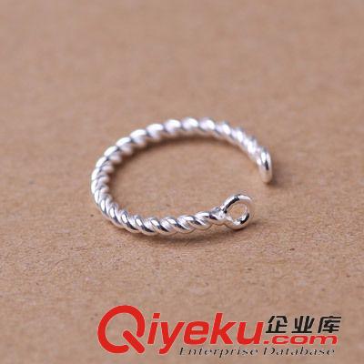 9月份新款更新 s925純銀戒指批發(fā) 開口女士單戒 手工麻花尾戒 網(wǎng)絡(luò)熱賣時(shí)尚簡約原始圖片3