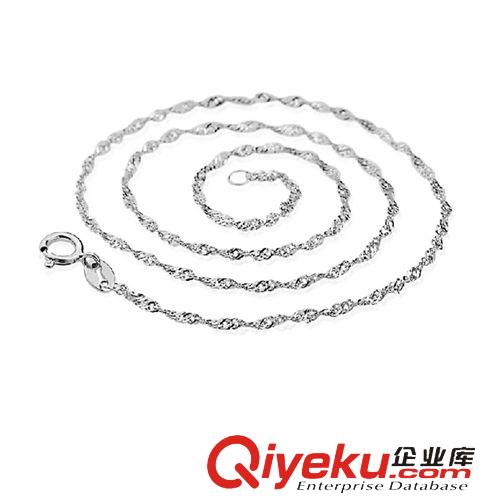 S925純銀產(chǎn)品 廠家直銷(xiāo) S925純銀水波鏈 zp單鏈 配吊墜/墜子鏈子時(shí)尚百搭